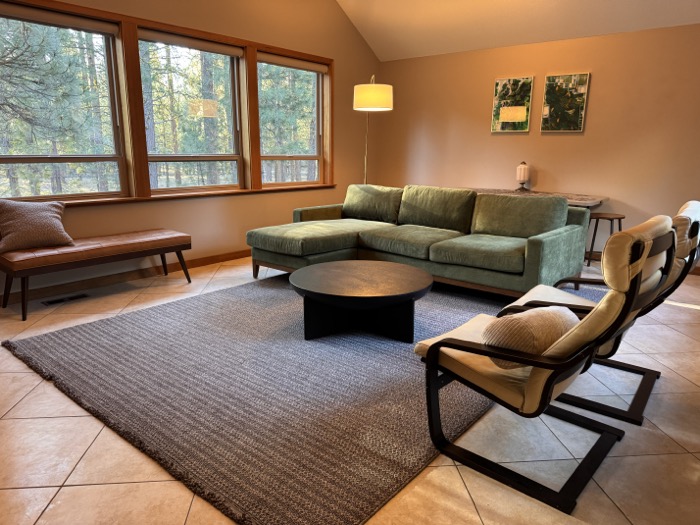 Family room at Hollyhock House